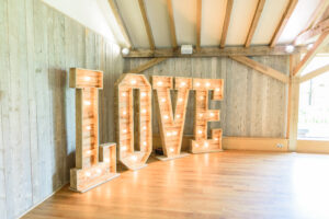 Wooden love letters 6ft