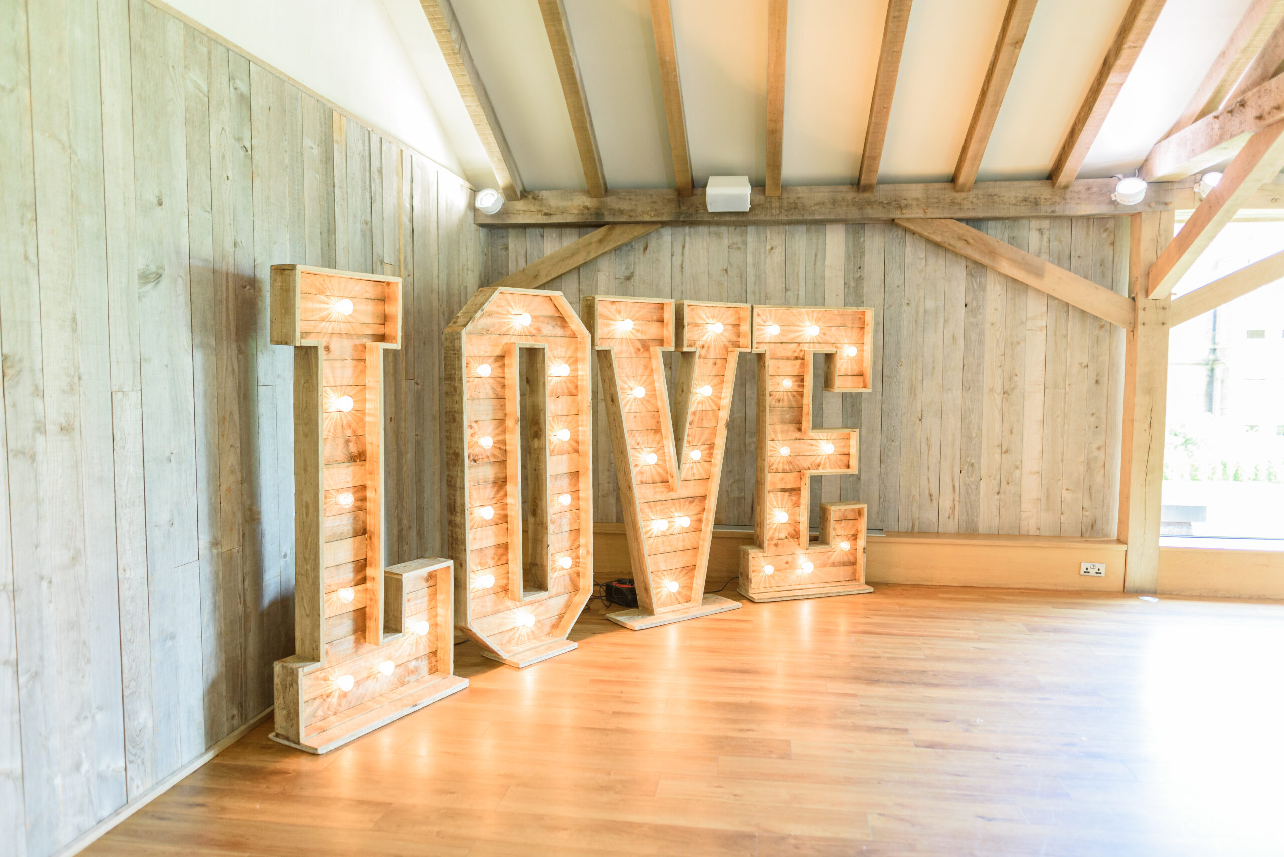 Wooden love letters 6ft