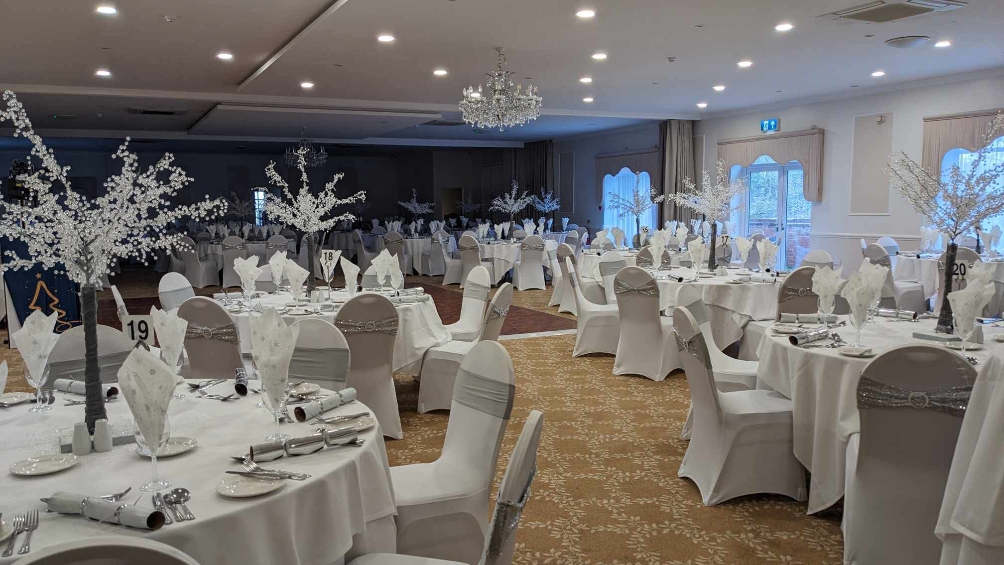 Party night decor Christmas party decor Hotel Christmas Decor