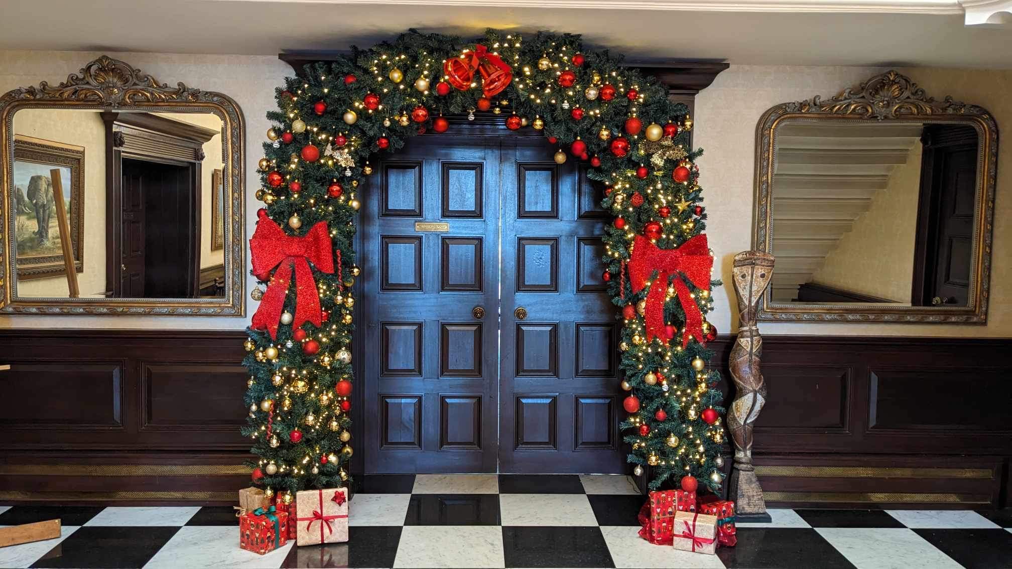 Hotel Christmas decor Christmas styling corporate