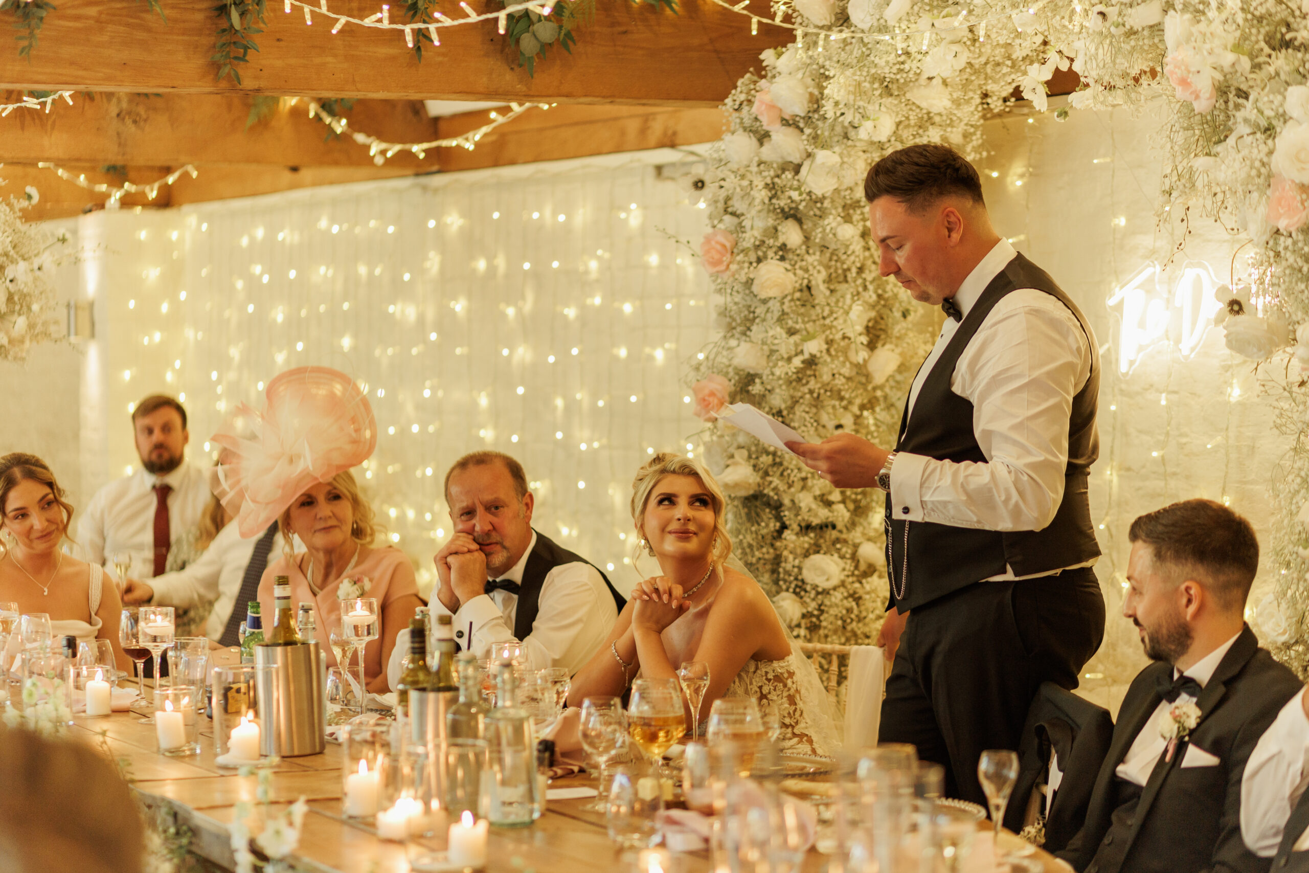 Curradine Barns - Reception Wedding Decor