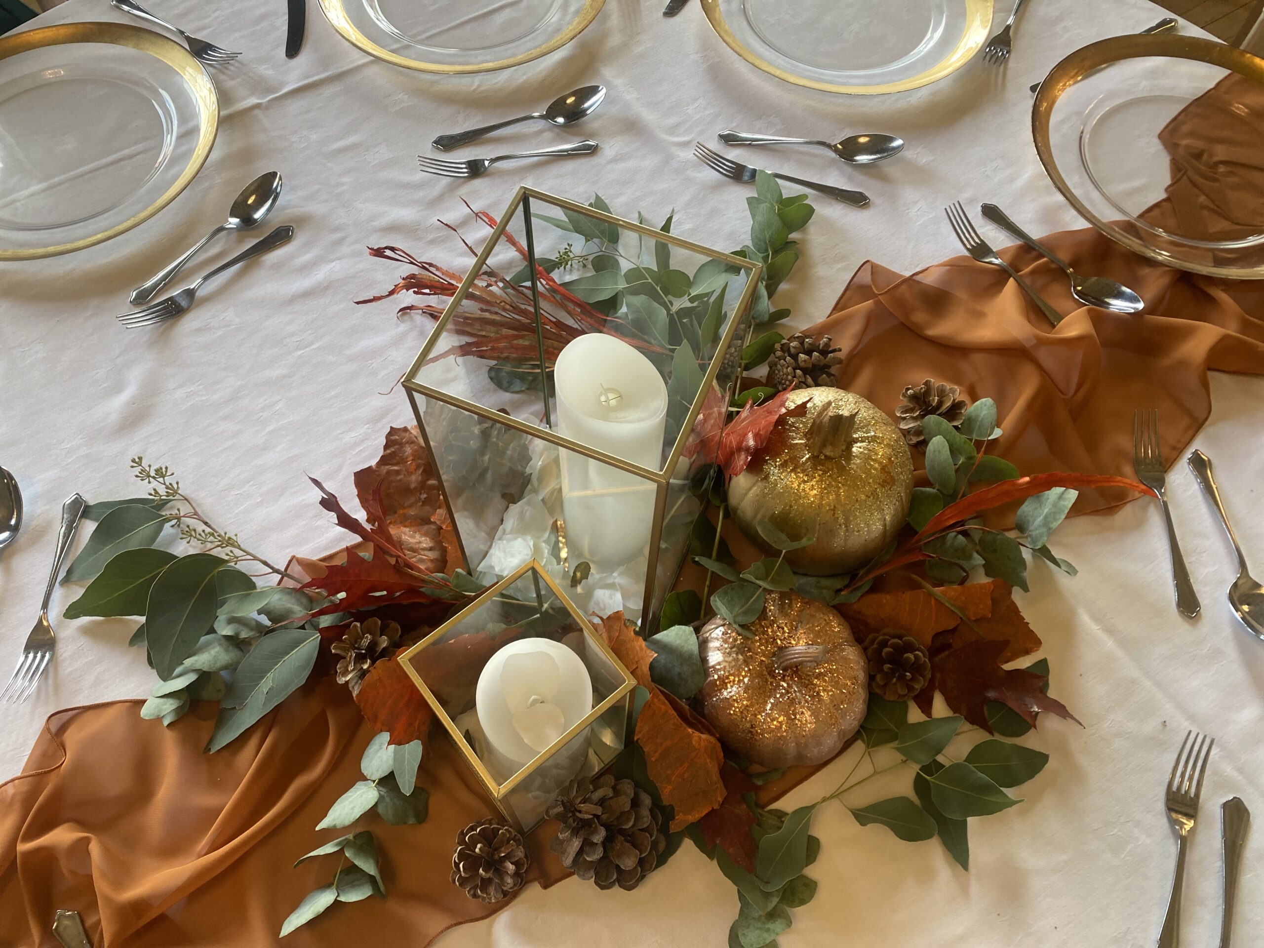 Autumn Wedding Decor Candles
